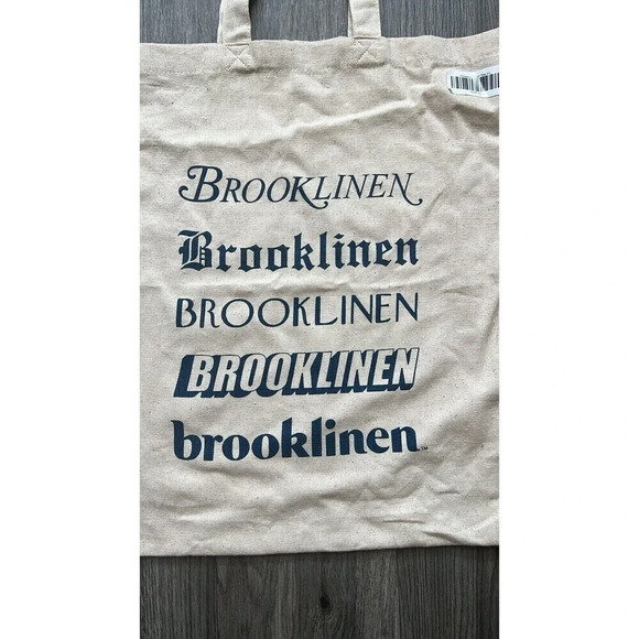 The Cotton Tan Tote Bag By Brooklinen NWT - Picture 3 of 6